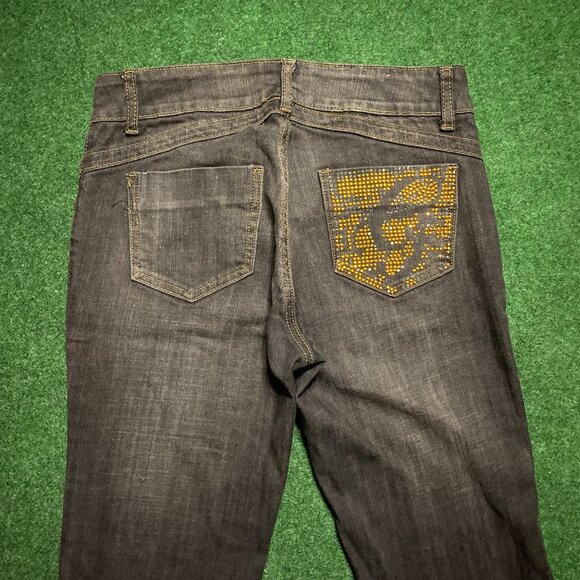 Vintage Y2K Women’s G-Unit Rhinestone Bootcut Jeans US 7 Dark-Wash - Picture 4 of 6
